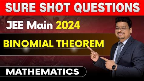 Binomial Theorem Sure Shot Question Target JEE MAIN 2024 Apna