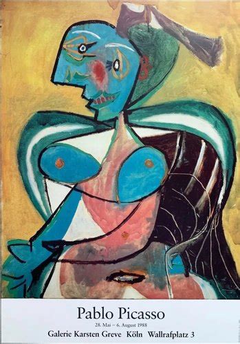 Pablo Picasso Retrato De Lee Miller P Ster De La Exposici N Original