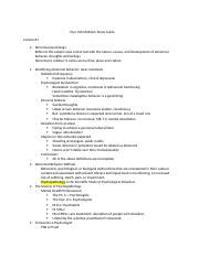 Psyc 100 Final Exam Study Guide Docx Psyc 100 Midterm Study Guide