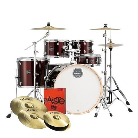 Disc Mapex Storm Limited Edition Pc Drum Kit With Cymbals Red At