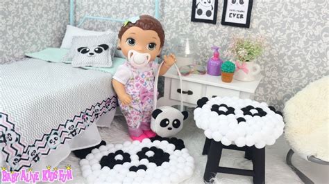 Baby Alive Lili Decora Quarto Novo O Tema Panda Quartinho De Boneca