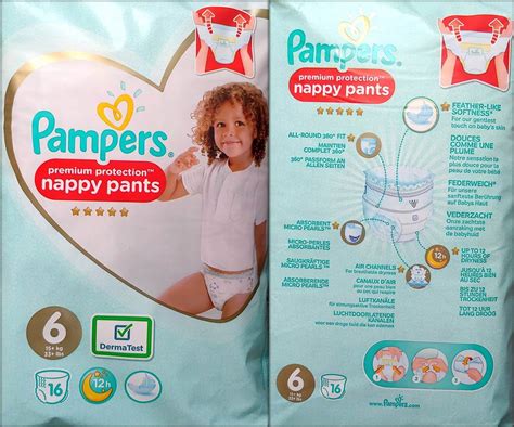 Pampers Premium Protection Nappy Pants Größe 6