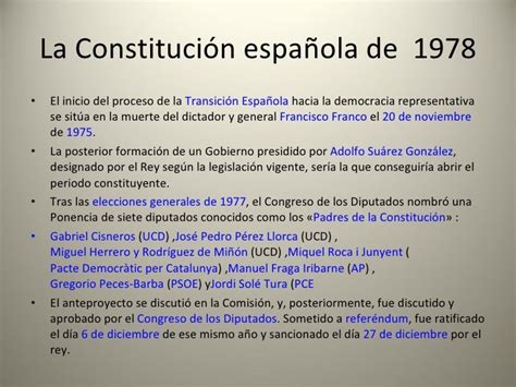 La Constitución Española De 1978