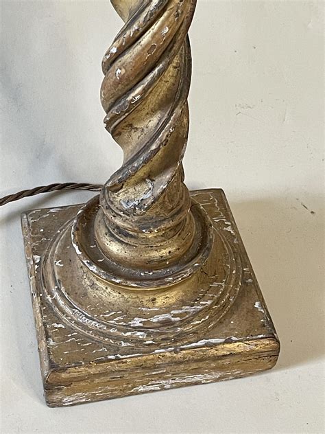 Tall Barley Twist Giltwood Lamp Miranda Willes