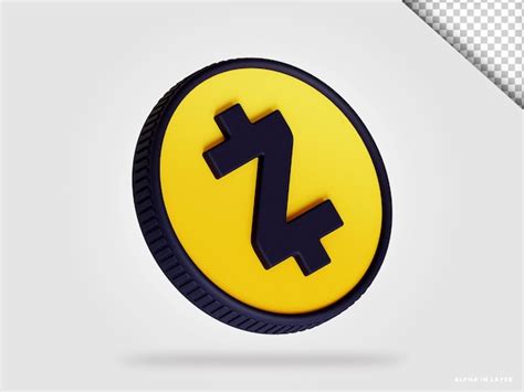 Premium Psd Zcash Zec Cryptocurrency Coin D Rendering Isolated