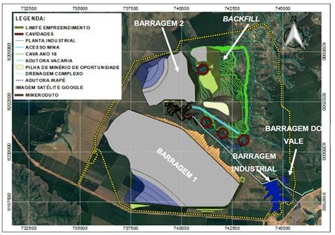 Planta De Localiza O Das Barragens De Rejeito Brandt