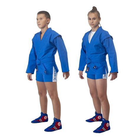 Куртка для самбо ВФС BRAVEGARD Ascend Junior синяя - Sambo-shop.com