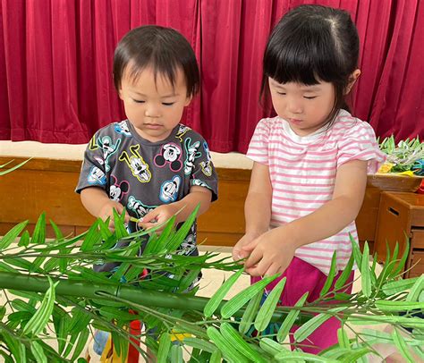 法龍寺こども園｜写真でみる園の様子 令和5年度 7月 七夕「願い事、叶いますように」