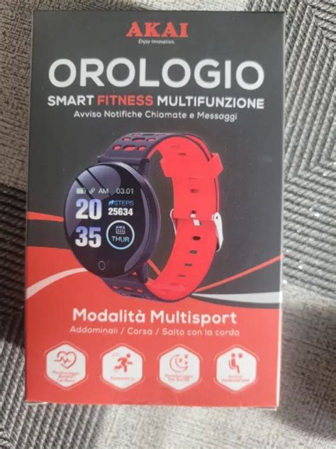 Orologio Smart Fitness Multifunzione Akai Idea Regalo Eur