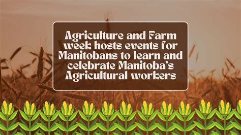 Agriculture And Farm Week Hosts Events For Manitobans To Learn And