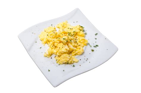 Scrambled Eggsoptional Simple Plate Arched Frying Pan PNG