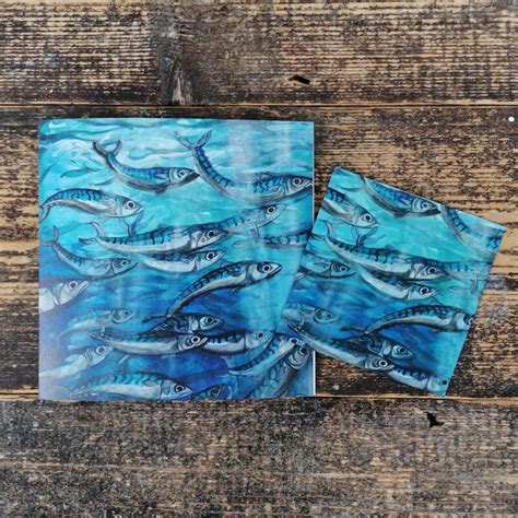 Mackerel Magnet Card End Of Line Driftwood Designs