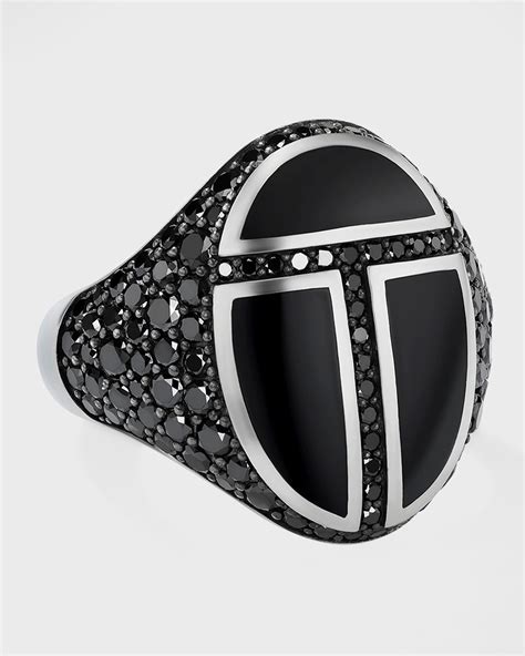 David Yurman 14mm Albion Black Onyx Ring Neiman Marcus