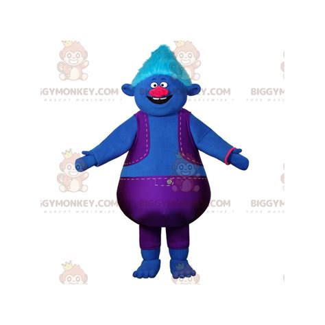 Costume De Mascotte BIGGYMONKEY De Bonhomme Bleu Taille L 175 180 CM