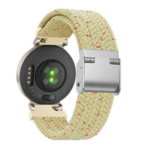 Garmin Lily Gevlochten Nylon Band Beige Mix Smartwatchbanden Nl