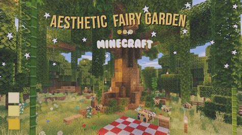 Aesthetic Fairy Garden Minecraft Speed Build YouTube