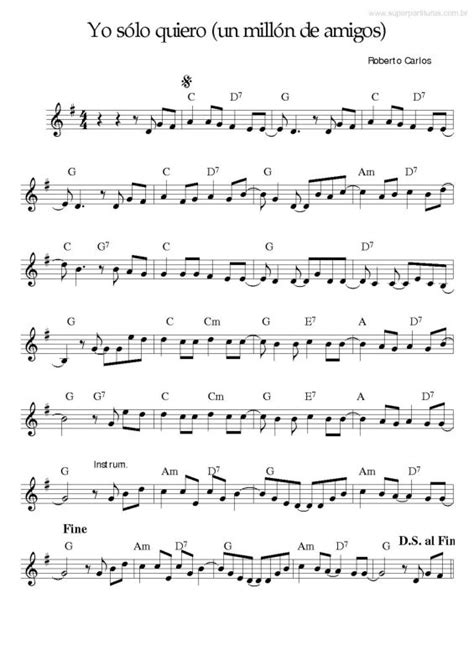 Super Partituras Músicas de Roberto Carlos Sheet music French