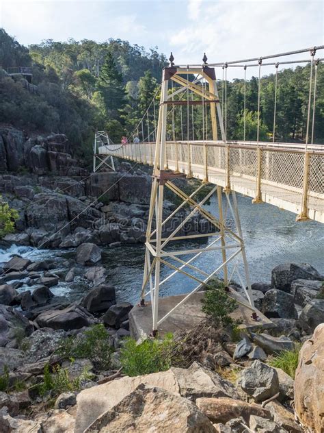 Alexandra Suspension Bridge In Launceston Editorial Photography Image