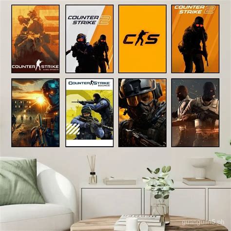 Game Counter Strike 2 Cs2 Poster Small Prints Wall Painting Bedroom