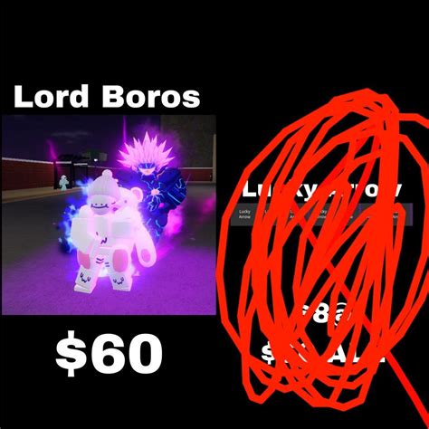 Roblox Yba Your Bizzare Adventure Lord Boros Lucky Arrow