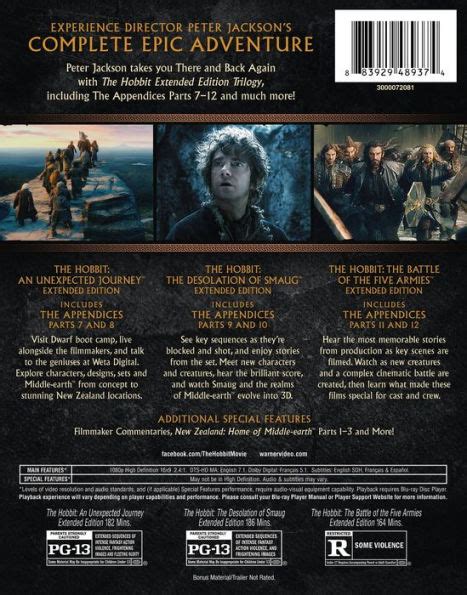 The Hobbit Extended Edition Dvd