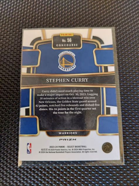 Panini Select Stephen Curry Concourse Elephant Prizm Print Ssp