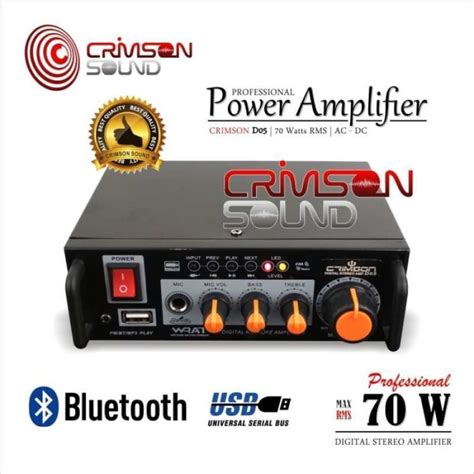 Promo Power Amplifier Mini Crimson D 05 Ac Dc Diskon 23 Di Seller