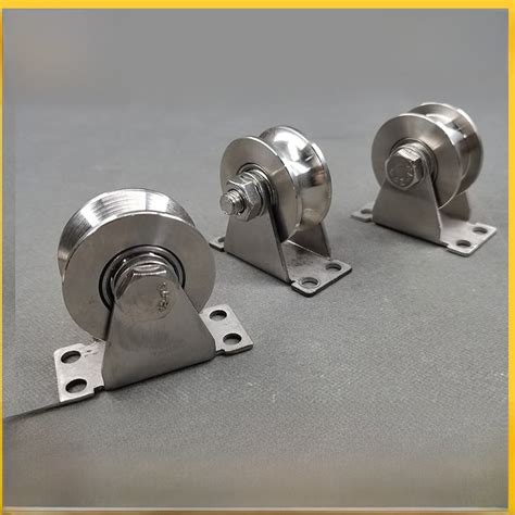 Stainless Steel Bearing Pulley H Type V Type U Groove Fixed Pulley