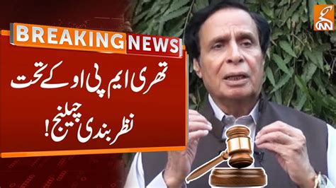 Chaudhry Pervaiz Elahi S Detention Challenged In Court Breaking News