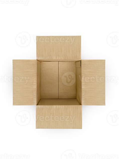 Open Empty Cardboard Box Transparent Background Png