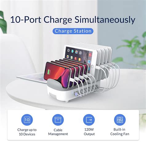 Orico Duk P Us Bk W Port Usb Smart Desktop Charging Station