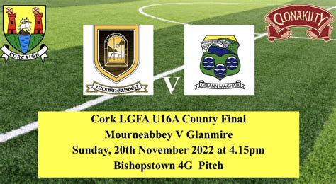 Mourneabbey Lfc On Twitter Tickets For The Upcoming U16a County Final