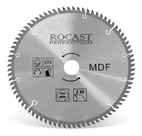 Lâmina De Serra Rocast Circular P Mdf 250mm X 80 Dentes Parcelamento