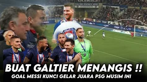 Galtier Menangis Di Pelukan Messi Seusai Messi Cetak Goal Kemenangan