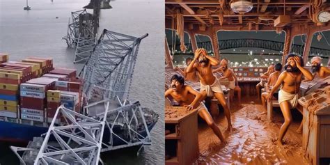 Baltimore Bridge Collapse Netizens Slam Racist Cartoon On DALI Ships