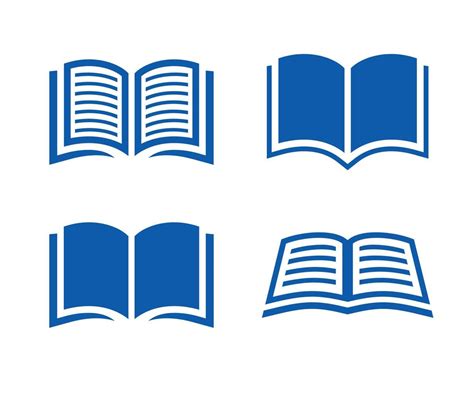 Book Icon Vector Illustration Open Book Icon Vector Template