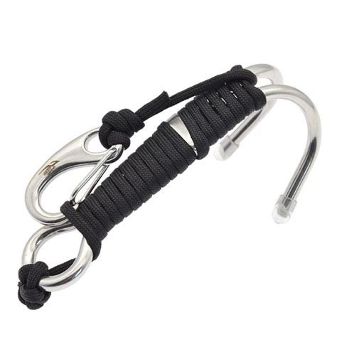 Scuba Diving Double Dual Stainless Steel Reef Drift Hook With Line And