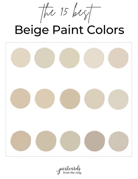 15 Best Beige Paint Colors For Your Home Postcards From The Ridge