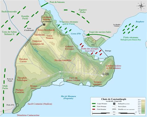 İstanbul'un fetih haritası | Siege of constantinople, Fall of ...