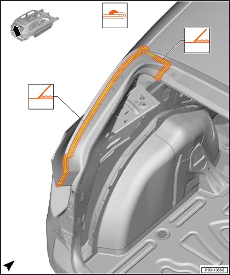 Volkswagen Tiguan Service And Repair Manual Seam Sealing Body Rear