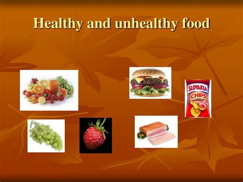 Junk Food Vs Healthy Food Ppt