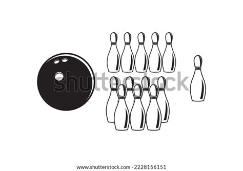 Vintage Bowling Ball Pin Sport Club Stock Vector Royalty Free 2228156151 Shutterstock