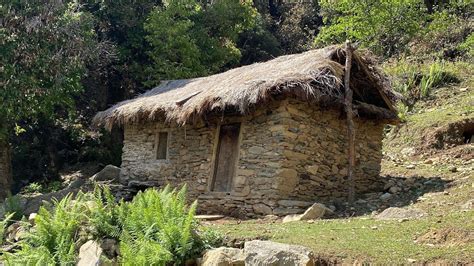 Beautiful Nepali Mountain Village Simple Happy Lifestyle Rural Nepal