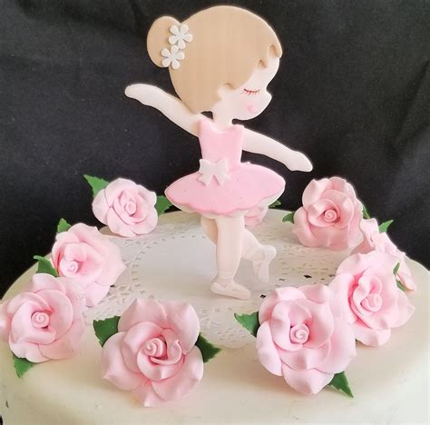 Ballerina Cake Topper Ballerina Baby Ballet Baby Shower - Etsy