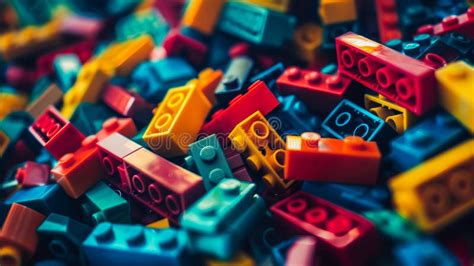 A Pile Of Colorful Lego Bricks Stock Photo Image Of Building Plastic