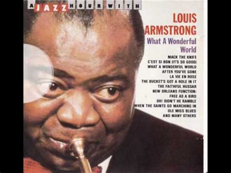 Louis Armstrong On The Sunny Side Of The Street YouTube