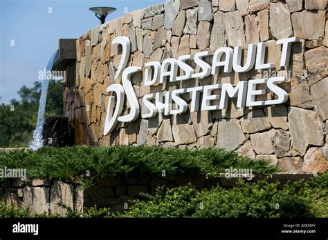 A Logo Sign Outside Of A Facility Occupied By Dassault Systèmes In Waltham Massachusetts On