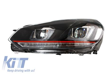 Headlights Suitable For VW Golf 6 VI 2008 2012 Golf 7 3D LED DRL U