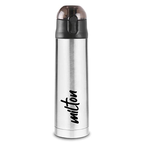 Milton New Crown Thermosteel Water Bottle Ml With One Touch Safety Lock Hours Hot