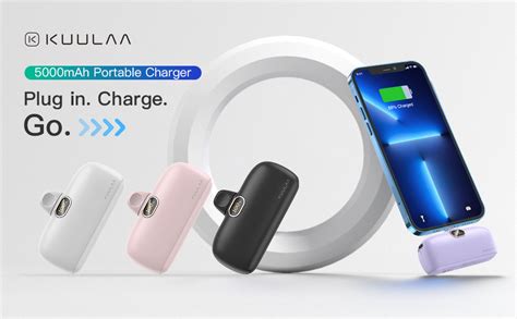 Kuulaa Mah Portable Charger Iphone Power Bank Fast Charging Built